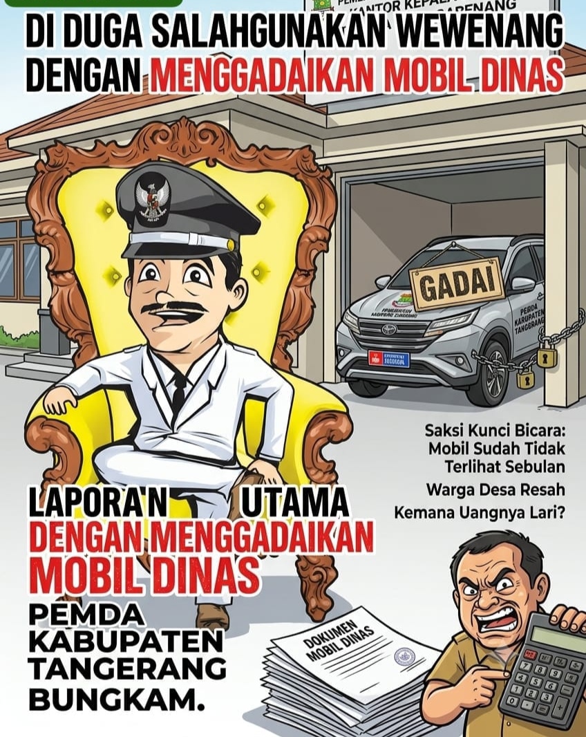 Diduga Mobil Operasional Desa Carenang  Digadai
